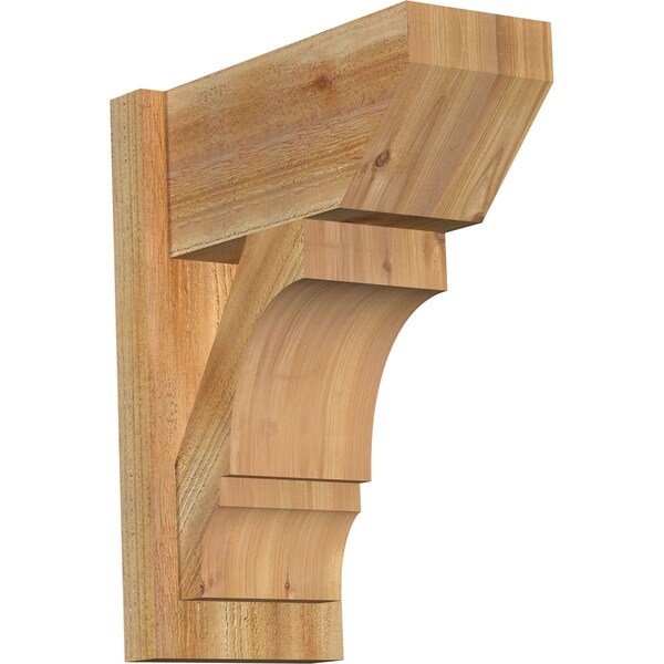 Ekena Millwork Balboa Slat Rough Sawn Outlooker, Western Red Cedar, 8"W x 16"D x 20"H OUT08X16X20BOA06RWR - main